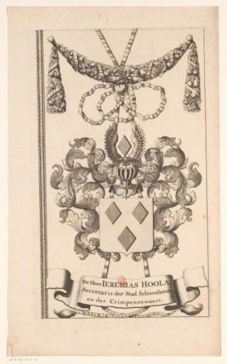 Map of the Hoogheemraadschap of the Krimpenerwaard (part of the coat of arms border)