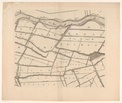 Map of the Hoogheemraadschap of the Krimpenerwaard (second part of the map)