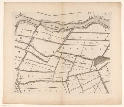 Map of the Hoogheemraadschap of the Krimpenerwaard (second part of the map)