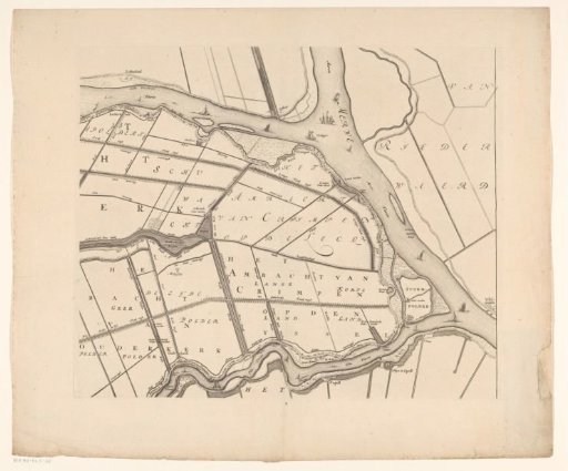 Map of the Hoogheemraadschap of the Krimpenerwaard (third part of the map)