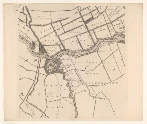 Map of the Hoogheemraadschap of the Krimpenerwaard (fifth part of the map)