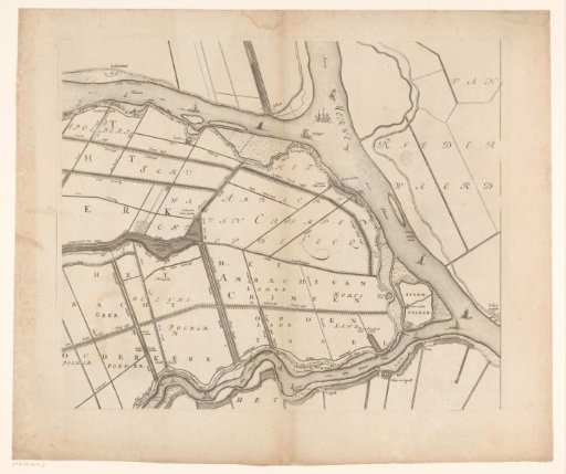 Map of the Hoogheemraadschap of the Krimpenerwaard (third part of the map)