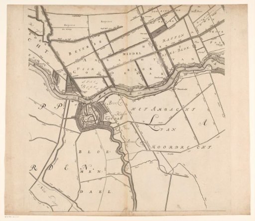 Map of the Hoogheemraadschap of the Krimpenerwaard (fifth part of the map)