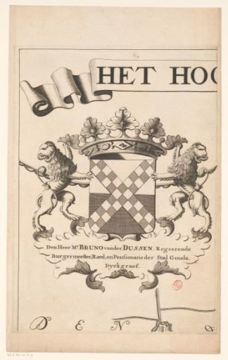 Map of the Hoogheemraadschap of the Krimpenerwaard (part of the coat of arms border)