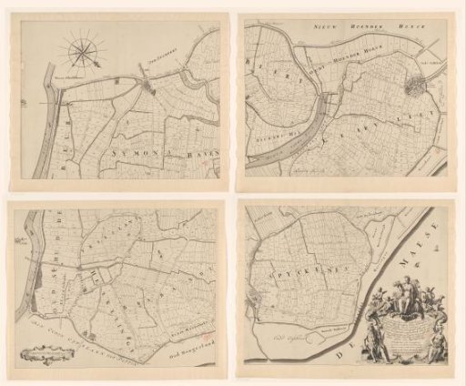 Map of the Ring of Putten, Consisting of Four Parts