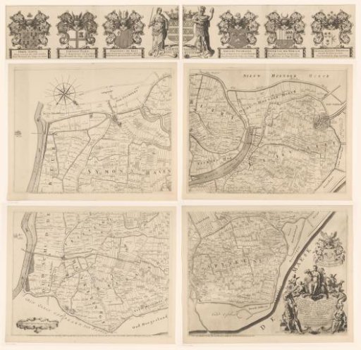 Map of the Ring of Putten, consisting of five parts