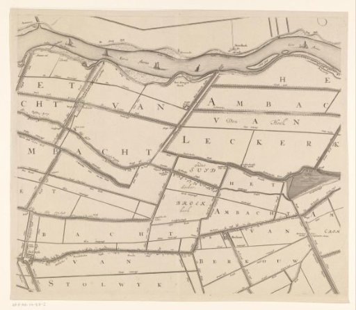 Map of the Hoogheemraadschap of the Krimpenerwaard (second part of the map)