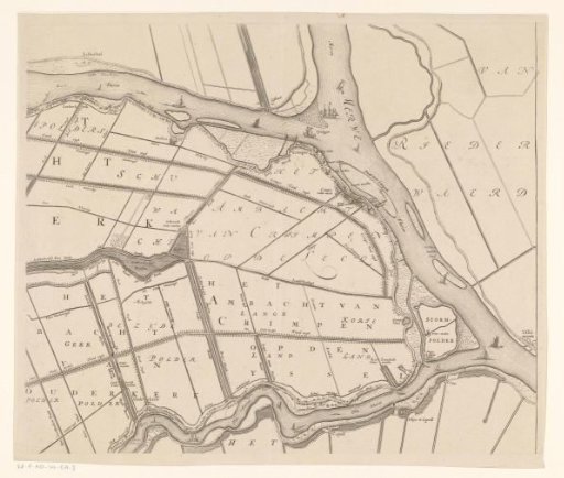 Map of the Hoogheemraadschap of the Krimpenerwaard (third part of the map)