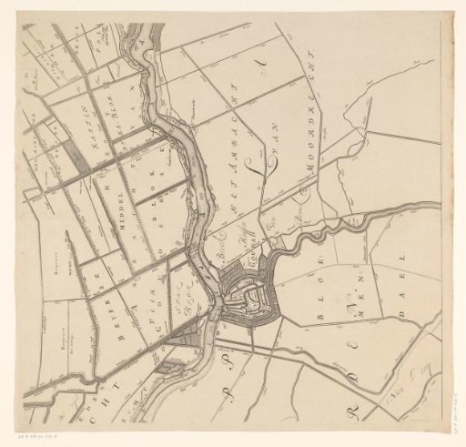 Map of the Hoogheemraadschap of the Krimpenerwaard (fifth part of the map)