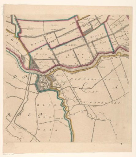 Map of the Hoogheemraadschap of the Krimpenerwaard (fifth part of the map)