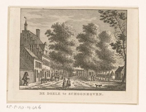 View of the Old Doelen House in Schoonhoven