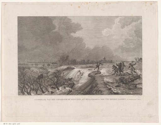 Flooding of the Linge near Kedichem, 1809