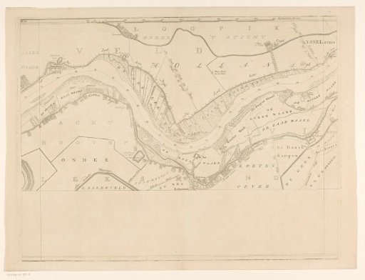Map of the Lek river (sixth part)