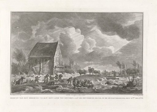 Flooding of the Bergse Veld in the Land of Heusden, 15 November 1775