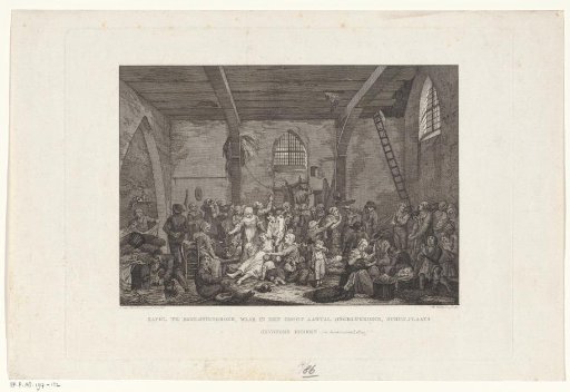 Victims of the Flood in a Chapel in Babyloniënbroek, 1809