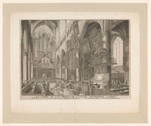 Interior of the Great Church in Dordrecht