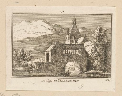 View of the lock at the IJssel Gate at IJsselstein, 1625