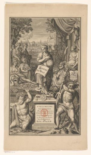 Title Print for Portfolio 15 of the Atlas Ottens (Zeeland)