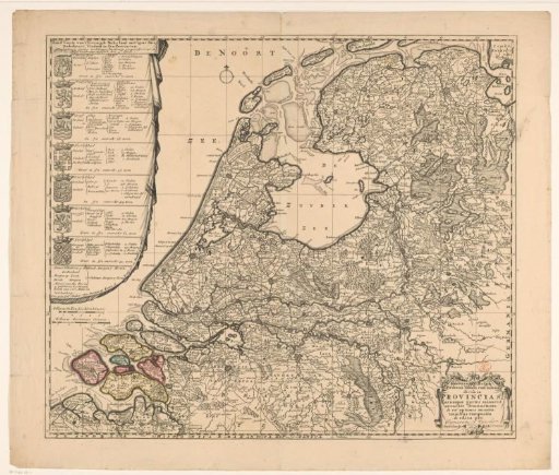 Map of the Republic of the Seven United Netherlands