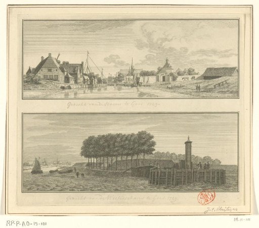 View of Goes, 1743 / View of the harbour and West Schans at Goes, 1743