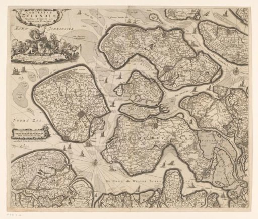 Map of Zeeland