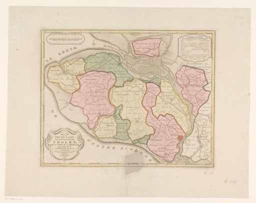Map of the island of Tholen