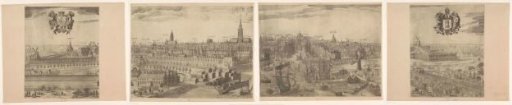 View of Middelburg, consisting of four parts