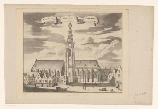 View of the New Church, Lange Jan, and the Choir Church at Middelburg