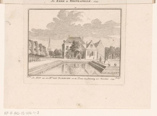 View of the church at Westkapelle, 1743