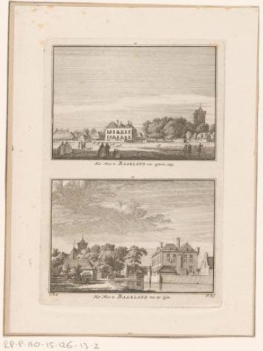 Two Views of Slot Baarland, 1745