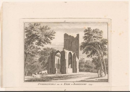 View of the Ruins of the Church in Bakendorp, 1743