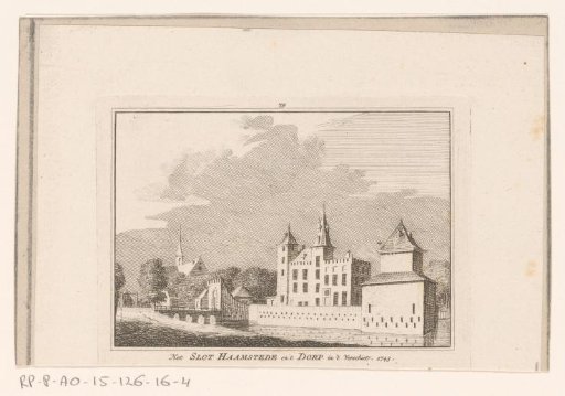View of Slot Haamstede, 1743
