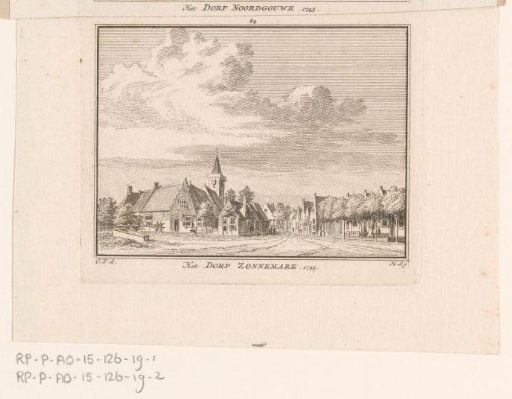 View of the Church of Noordgouwe, 1745