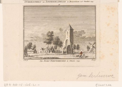 View of the remains of Looperskapelle, 1745