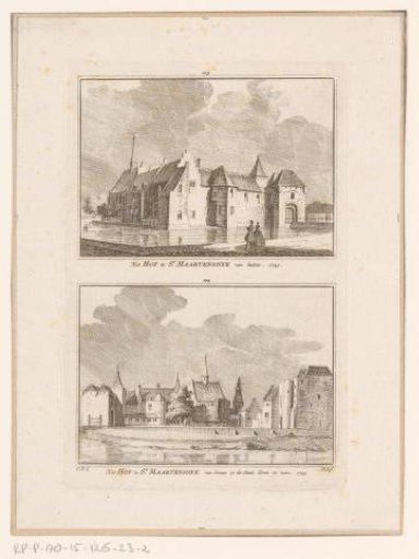 Two Views of Kasteel Sint-Maartensdijk, 1743