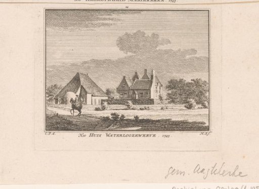 View of Huis Waterlooswerve, 1745
