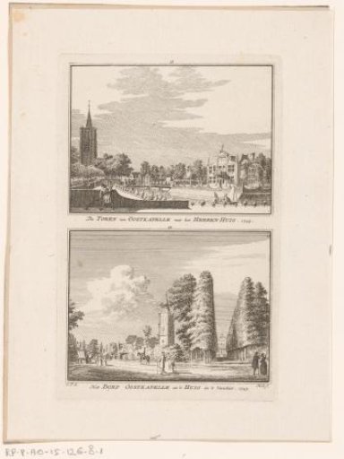 Two Views of Kasteel Westhove, 1743