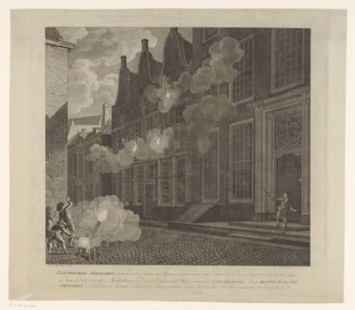 Bombardment of the house of Lucas van Steveninck, 1787