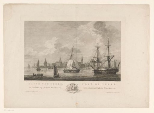 View of the harbour of Veere