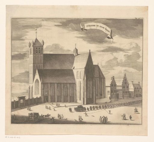 View of the Noordmonsterkerk at Middelburg