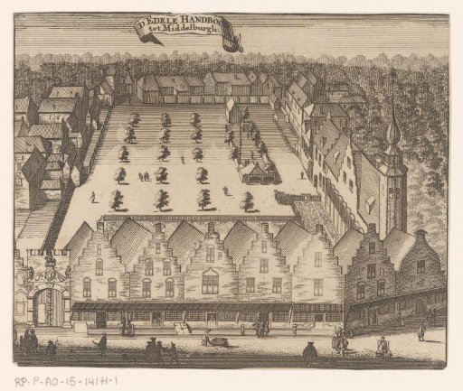 View of the Sint-Sebastiaansdoelen at Middelburg