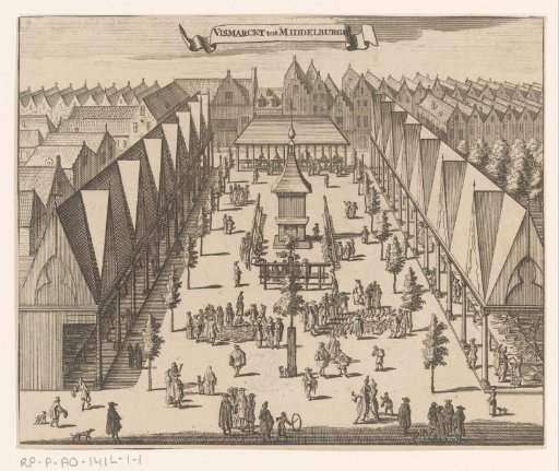View of the Fish Market at Middelburg