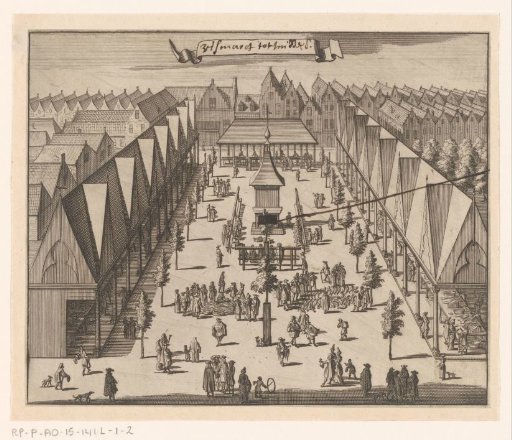 View of the Fish Market in Middelburg