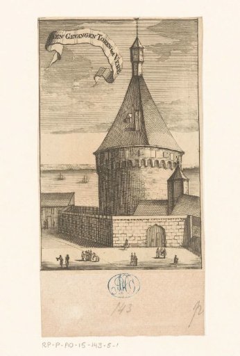 View of the Montfoortse Tower in Veere