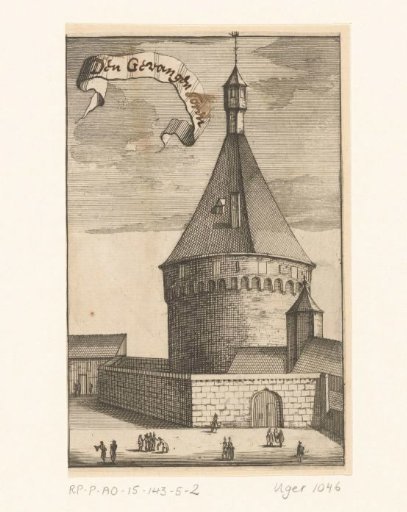 View of the Montfoort Tower in Veere