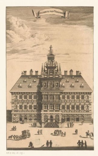 View of the Old Town Hall at Vlissingen