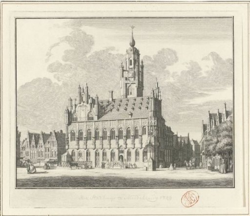 View of the Town Hall of Middelburg, 1743