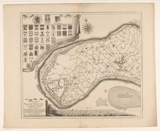Map of Schouwen-Duiveland (left part)