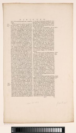 Part of a description of the city of Zierikzee