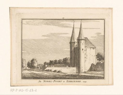 View of the Noble Gate in Zierikzee, 1743